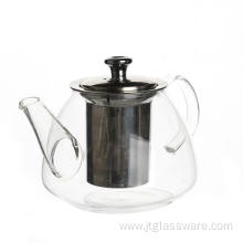 Handmade Glass Teapot With Stainless Steel Infuser